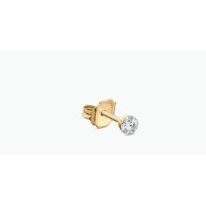 MARIA TASH White Gold 2MM Invisible Set Diamond Stud Earring